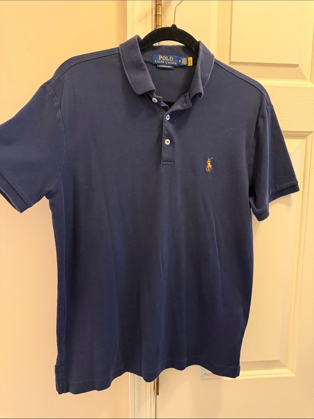 Polo by Ralph Lauren Navy Short-Sleeve Polo with Gold Pony